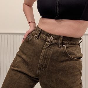 Vintage Brown Lee Rivited Mom Jeans